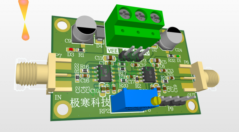 AD603_VCA原理图PCB及如何使用经验分享 | 极寒钛博客网